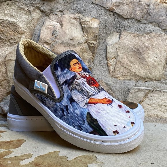 CANVAS SLIPON SNEAKERS "LA VIDA DE FRIDA K… - Picture 4 of 7